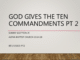 The Ten Commandments (Part II) Sunday School Lesson [Slides]