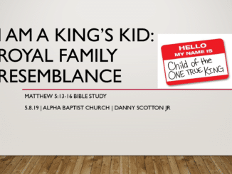 I Am A King's Kid: Salt & Light (Mt 5:13-16) Bible Study Slideshow+