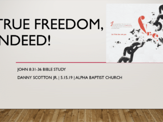 True Freedom, Indeed! | John 8:31-36 Bible Study (Slideshow+)