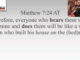 "Listen the LORD, the Wise Foundation" | Matthew 7:24-27 Sermon