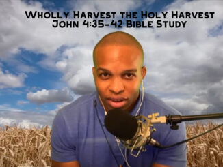 "Wholly Harvest the Holy Harvest" | John 4:35-42 Bible Study